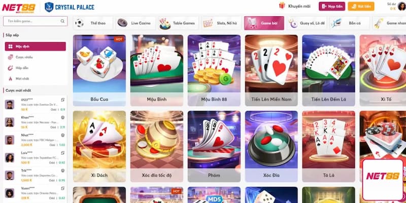 Trải nghiệm người dùng tại game bài Net88 có gì đặc biệt